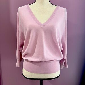 V-Neck Banded Bottom SoHo Sweater - Medium